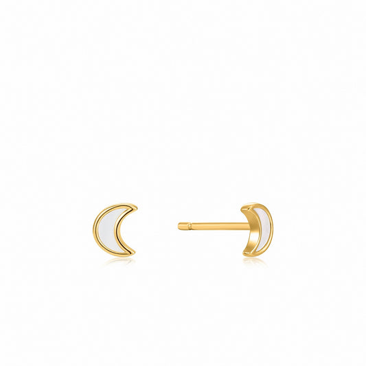 Ania Haie Moon Gold Stud Earrings