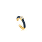 Ania Haie Navy Blue Enamel Gold Ear Cuff