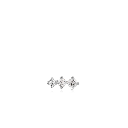 Ania Haie Silver Sparkle Crawler Barbell Single Earring