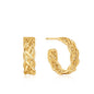 Ania Haie Gold Rope Chunky Hoop Earrings