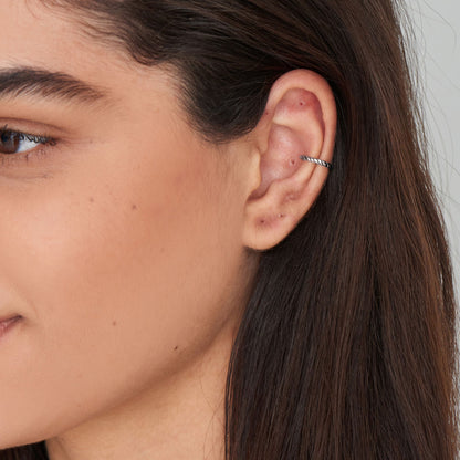 Ania Haie Silver Rope Ear Cuff