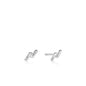 Ania Haie Silver Smooth Twist Stud Earrings