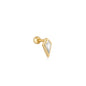 Ania Haie Gold Sparkle Emblem Single Barbell Earring