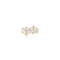 Gold Sparkle Cluster Climber Barbell Single Earring