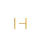 Ania Haie 14kt Gold Solid Bar Stud Earrings