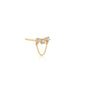 Ania Haie 14kt Gold White Sapphire Climber Single Stud Earring