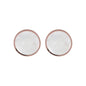 Bronzallure Gemstone Button Stud Earrings