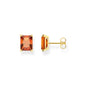 THOMAS SABO Ear studs orange stone gold