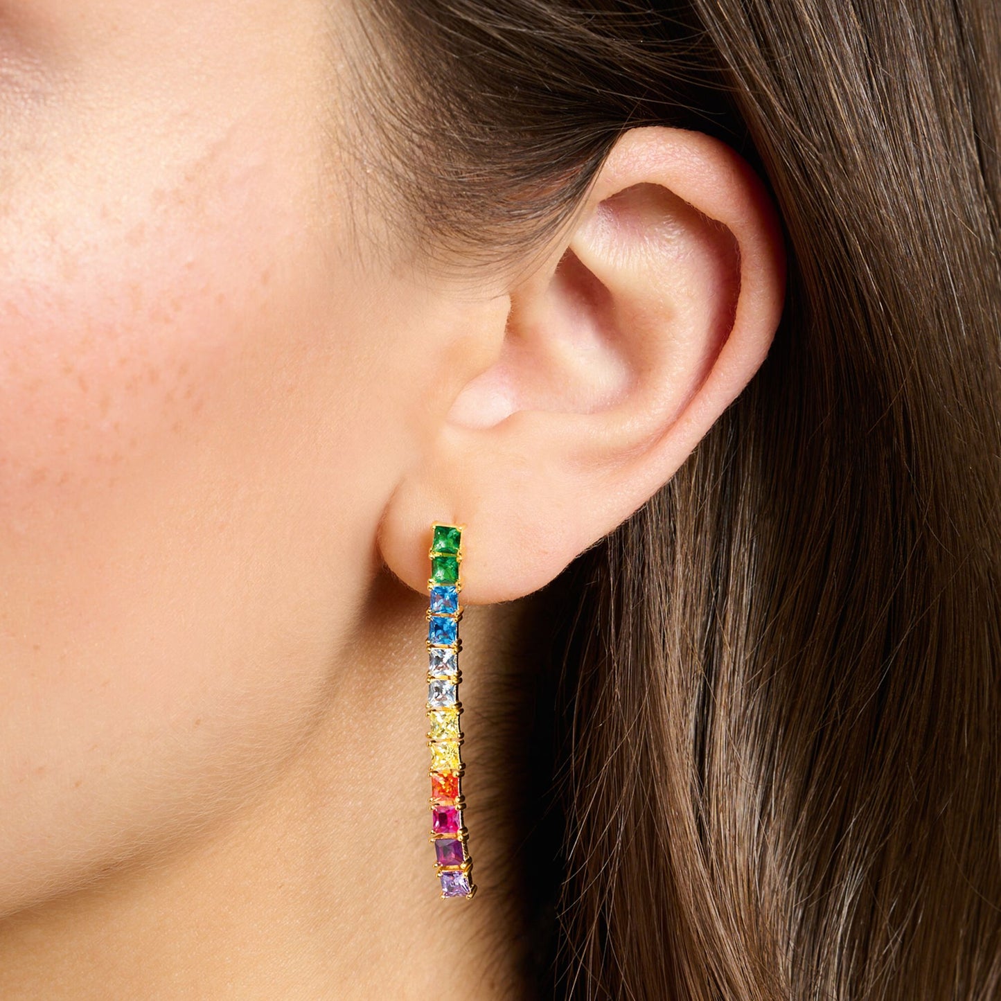 THOMAS SABO Earrings colourful stones gold