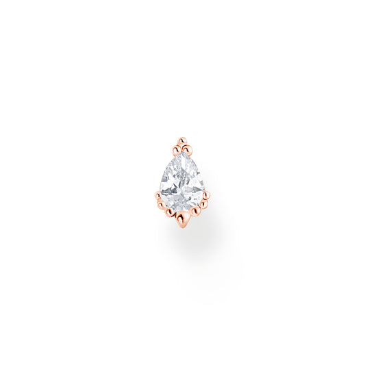 THOMAS SABO Single ear stud ice crystal rose gold