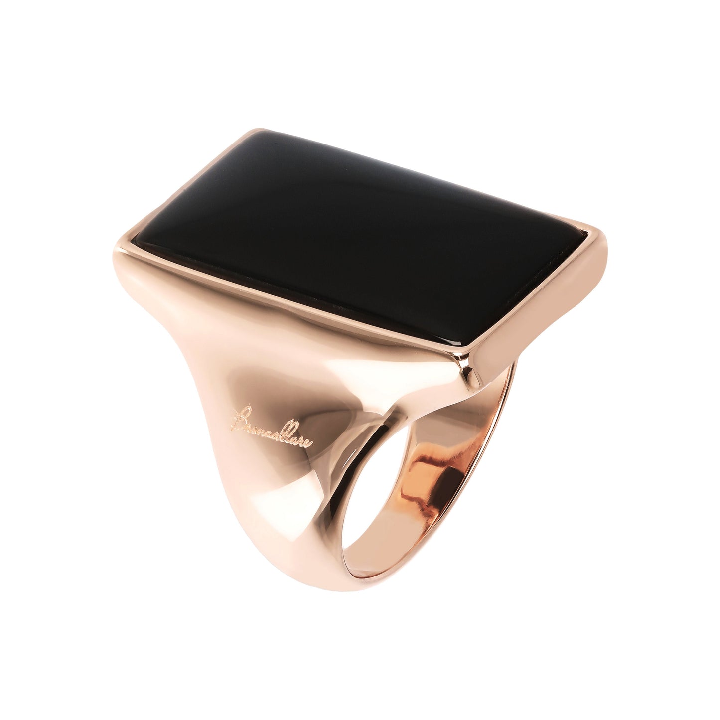 Bronzallure Rectangular Stone Adjustable Ring