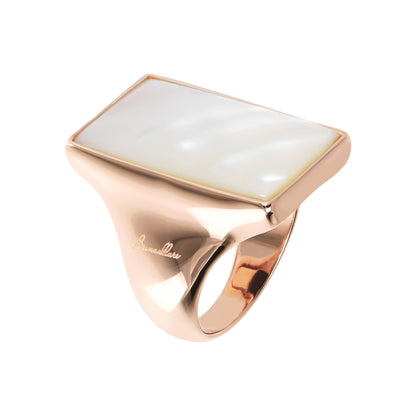 Bronzallure Rectangular Stone Adjustable Ring