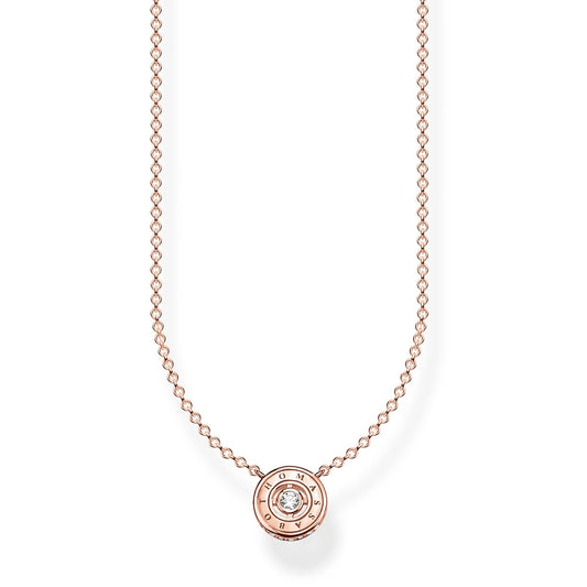 THOMAS SABO Sparkling Circles Rose Gold Necklace