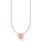 THOMAS SABO Sparkling Circles Rose Gold Necklace