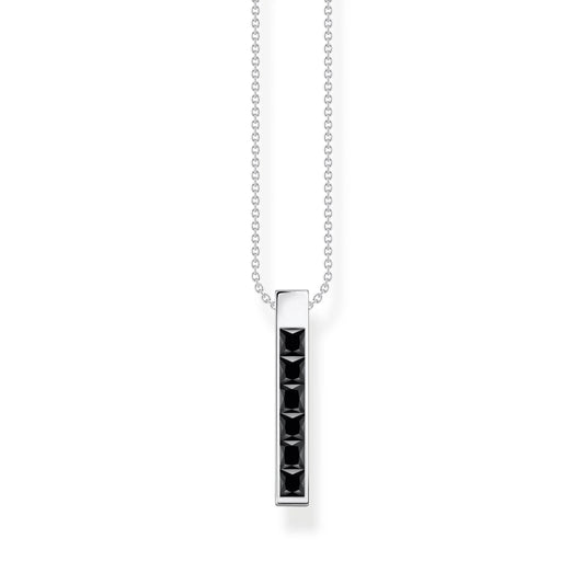 THOMAS SABO Heritage Black Bar Necklace