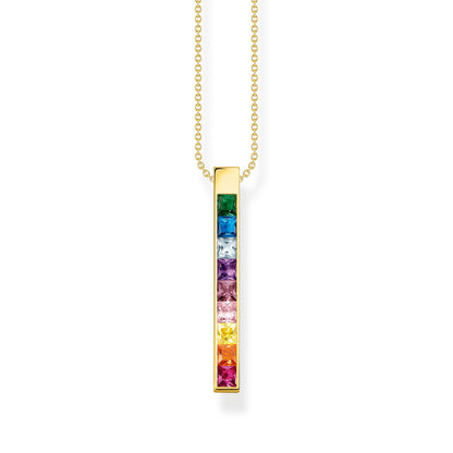 THOMAS SABO Necklace colourful stones gold