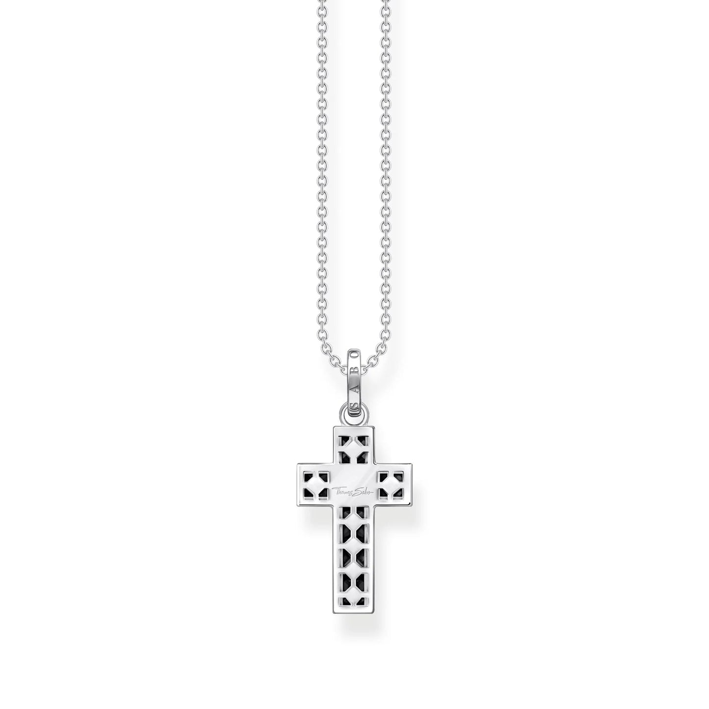 THOMAS SABO Heritage Black Cross Necklace