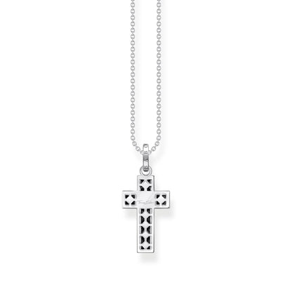 THOMAS SABO Heritage Black Cross Necklace