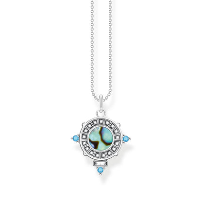 THOMAS SABO Abalone Coin Necklace