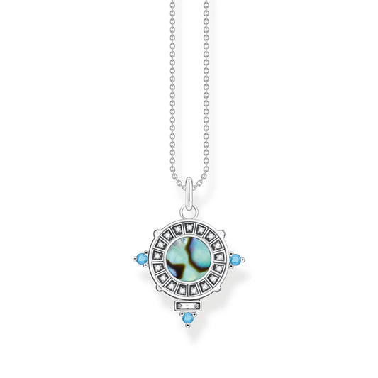 THOMAS SABO Abalone Coin Necklace