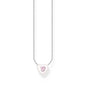 THOMAS SABO Pink Stone Heart Necklace