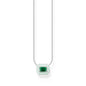 THOMAS SABO Octagon Green Stone Necklace