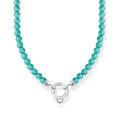 THOMAS SABO Turquoise Beads Charm Necklace