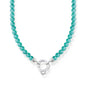 THOMAS SABO Turquoise Beads Charm Necklace