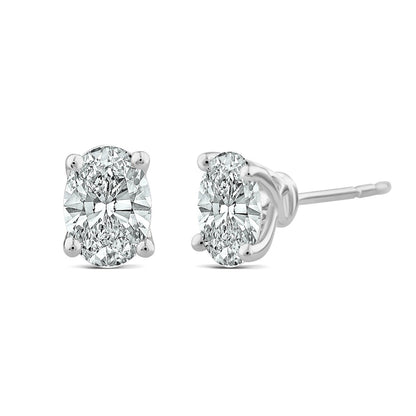 1.40ct Lab Grown Diamond Stud Earrings in 18K White Gold