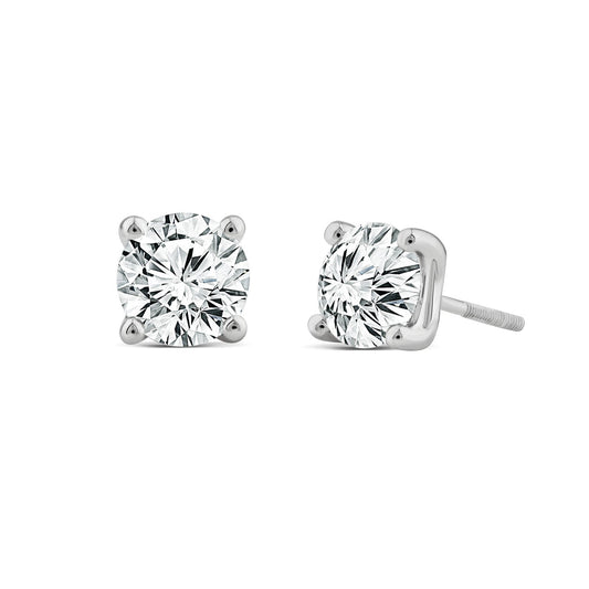 2.00ct Lab Grown Diamond Stud Earrings in 18K White Gold