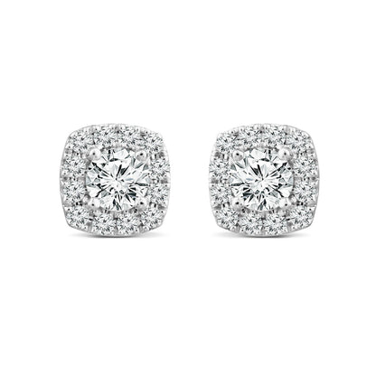 1.87ct Lab Grown Diamond Stud Earrings in 18K White Gold