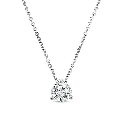 1.00ct Lab Grown Diamond Necklace in 18K White Gold