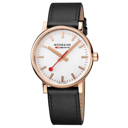 Mondaine Official Railways Evo2 40mm Rose Gold Watch