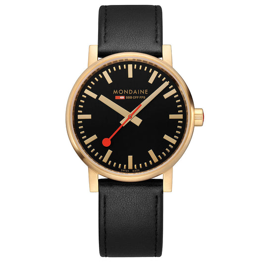 Mondaine Official evo2 40mm Golden Stainless Steel watch