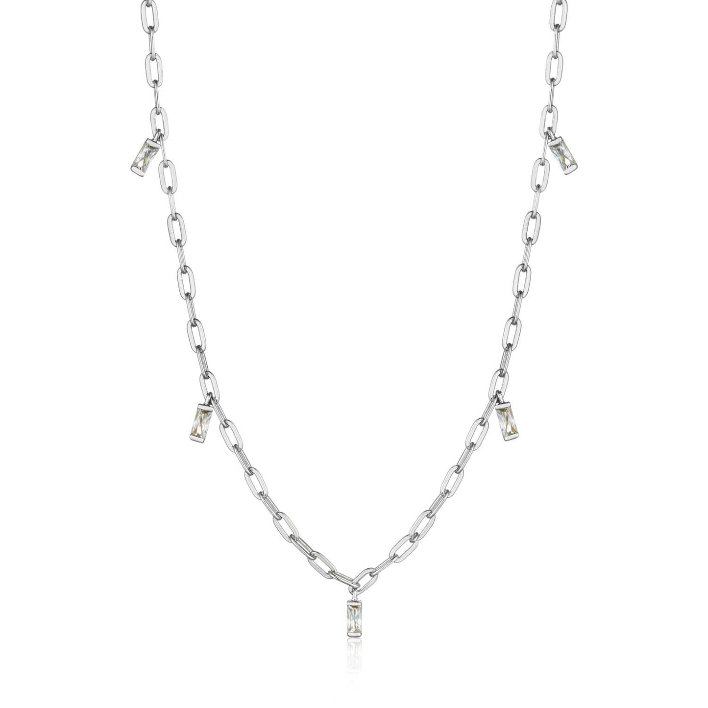 Ania Haie Glow Drop Necklace - Silver