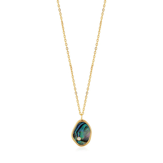 Ania Haie Gold Tidal Abalone Necklace