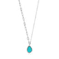 Ania Haie Silver Tidal Turquoise Mixed Link Necklace