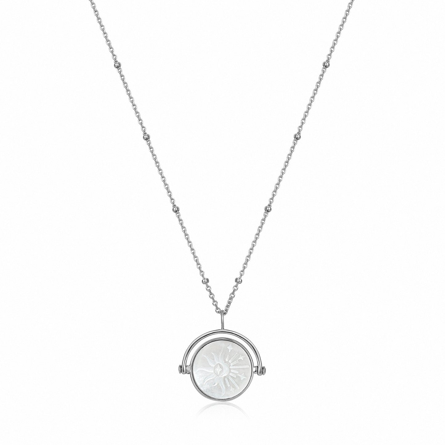 Ania Haie Sunbeam Emblem Silver Necklace