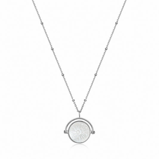 Ania Haie Sunbeam Emblem Silver Necklace