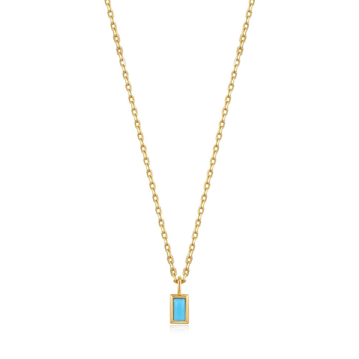 Ania Haie Turquoise Drop Pendant Gold Necklace