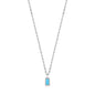 Ania Haie Turquoise Drop Pendant Silver Necklace