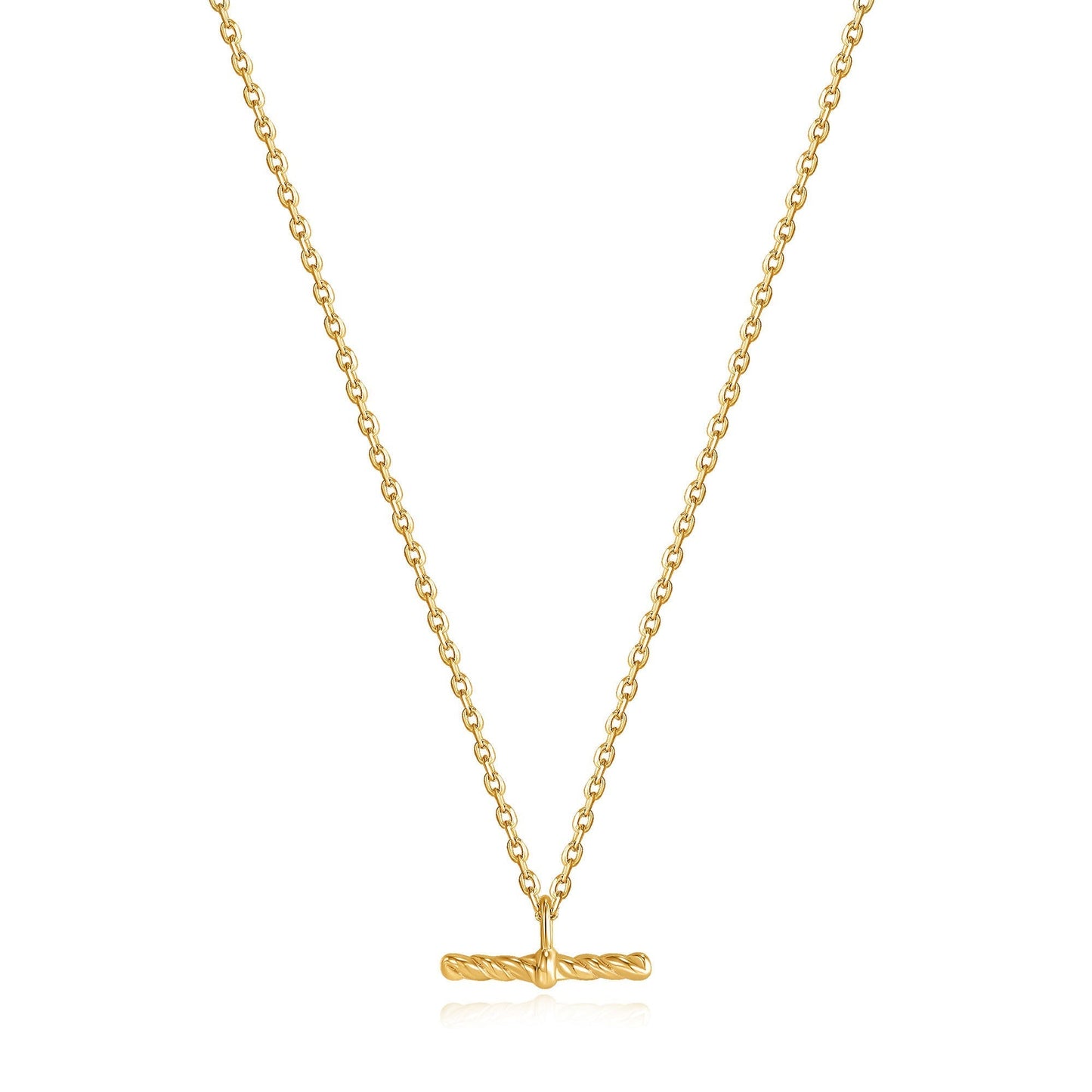 Ania Haie Gold Rope T-Bar Necklace