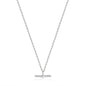 Ania Haie Silver Rope T-Bar Necklace