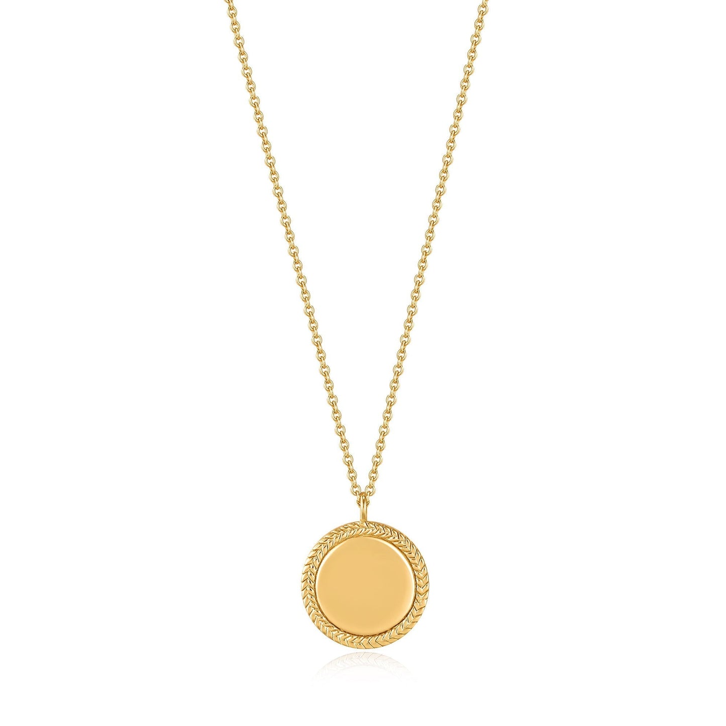 Ania Haie Gold Rope Disc Necklace