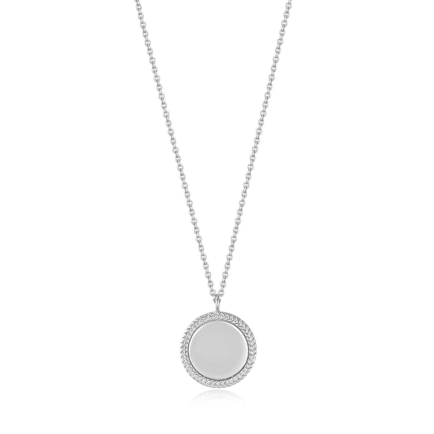 Ania Haie Silver Rope Disc Necklace