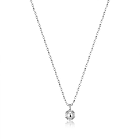 Ania Haie Silver Orb Drop Pendant Necklace