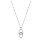 Ania Haie Silver Orb Link Drop Pendant Necklace