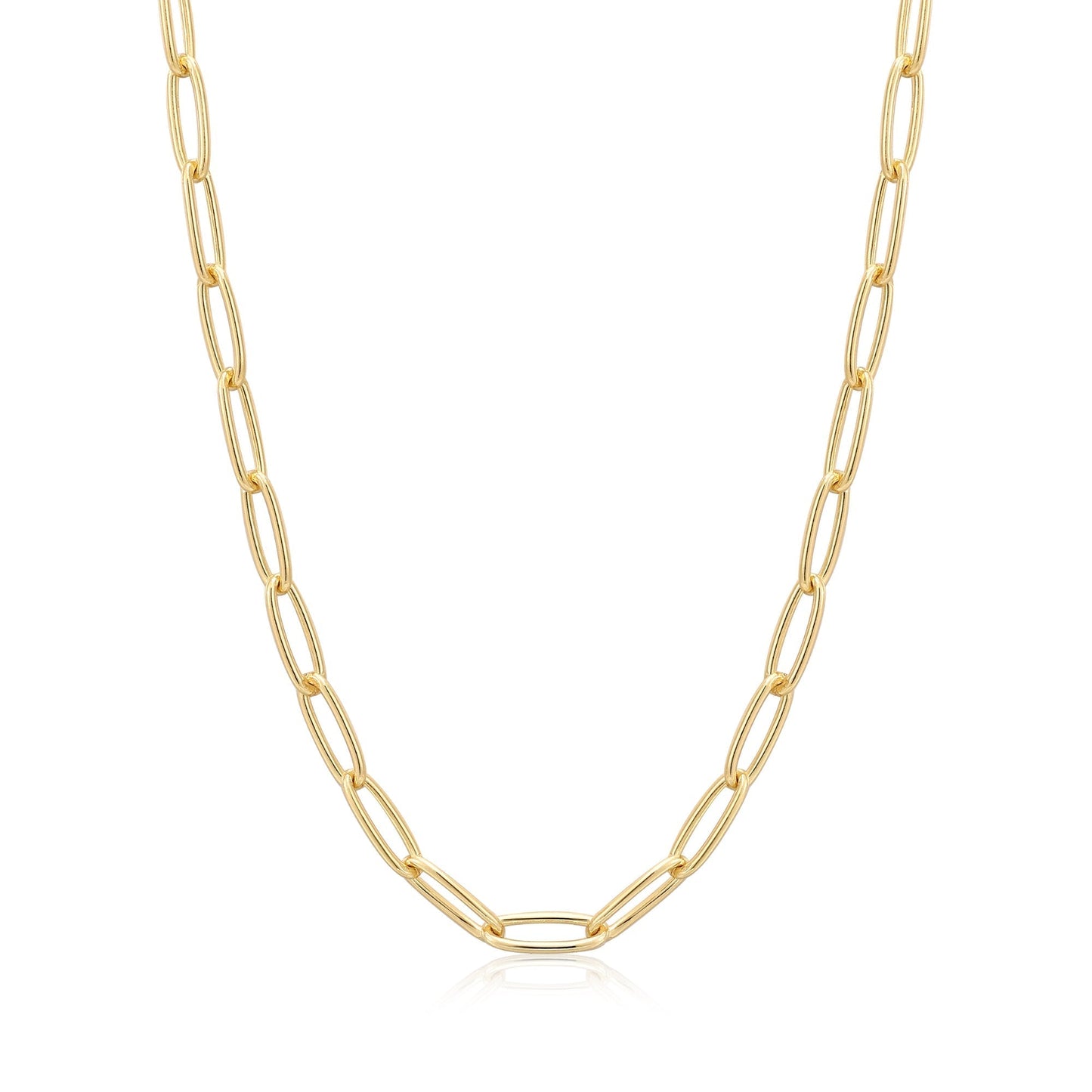 Ania Haie Gold Paperclip Chunky Chain Necklace