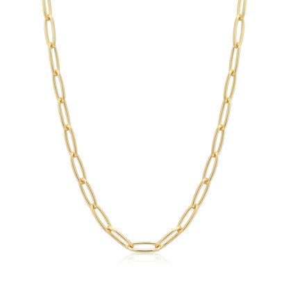 Ania Haie Gold Paperclip Chunky Chain Necklace