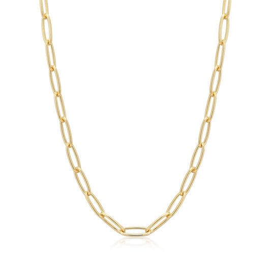 Ania Haie Gold Paperclip Chunky Chain Necklace